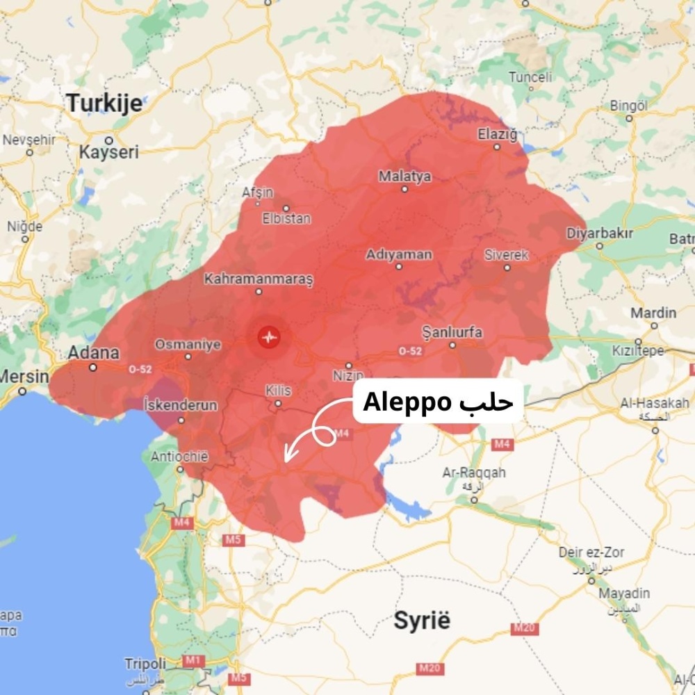 Aleppo حلب - Syrië aardbeving